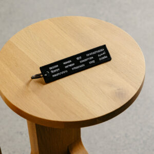 Woven Keyring - Black